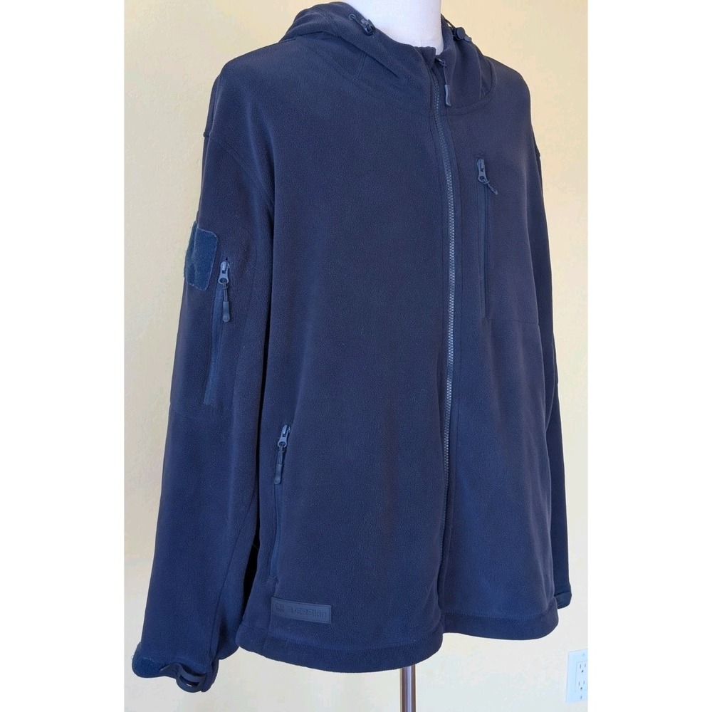 Baerskin Tactical Fleece Tactical Hoodie 4.0 3XL Navy Full Zip Hood Multi Pocket - Picture 2 of 7